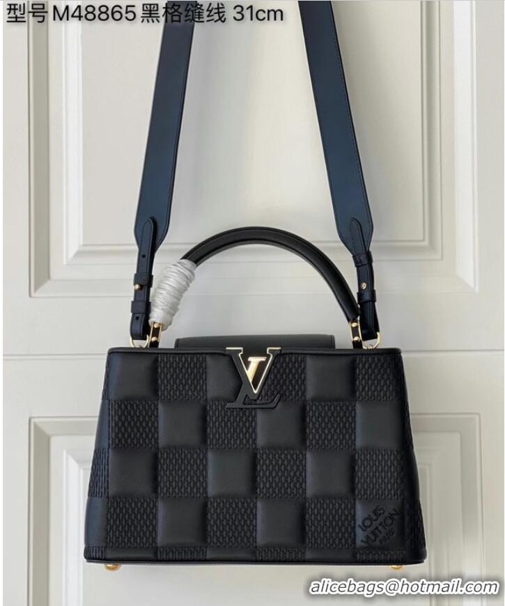 Discount Louis Vuitton CAPUCINES PM M48865 black