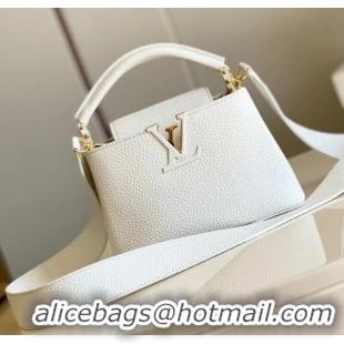 Luxury Classic Louis Vuitton CAPUCINES MINI M55985 white