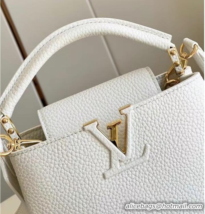 Luxury Classic Louis Vuitton CAPUCINES MINI M55985 white