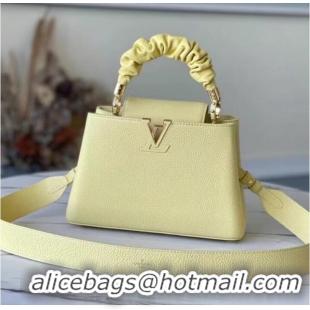 Cheap Classic Louis Vuitton CAPUCINES PM M58587 Ginger Yellow