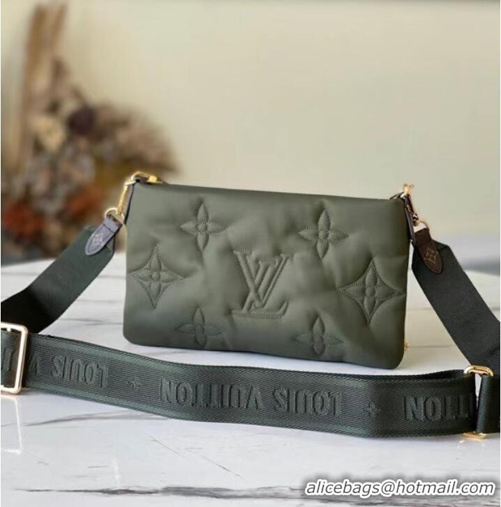 Inexpensive Louis Vuitton MAXI MULTI POCHETTE ACCESSOIRES M58977 Khaki Green