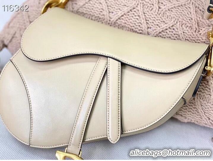 Top Quality Dior SADDLE-TAS VAN KALFSLEER M0446CW Cream