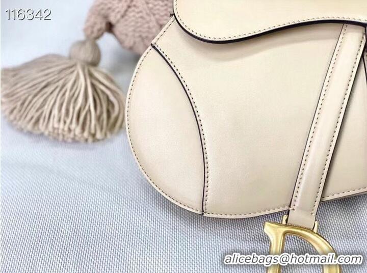 Top Quality Dior SADDLE-TAS VAN KALFSLEER M0446CW Cream