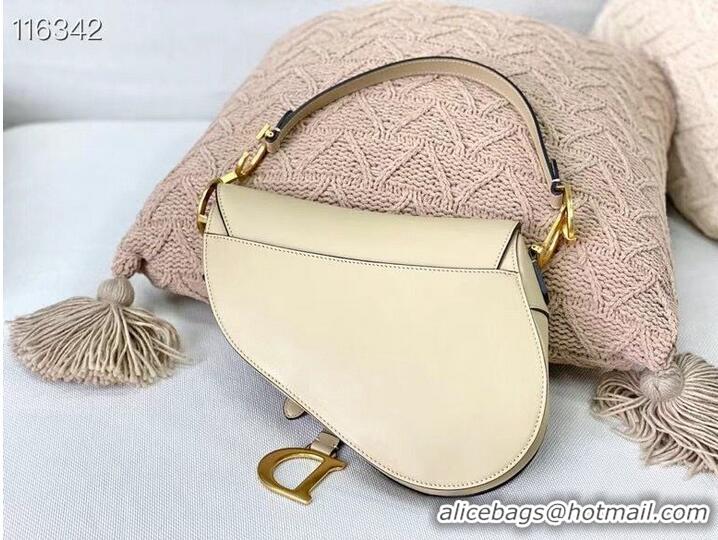 Top Quality Dior SADDLE-TAS VAN KALFSLEER M0446CW Cream