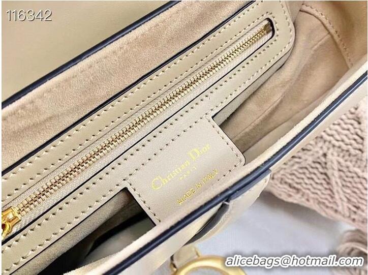 Top Quality Dior SADDLE-TAS VAN KALFSLEER M0446CW Cream