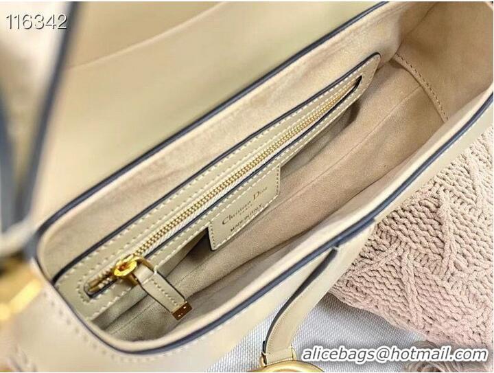 Top Quality Dior SADDLE-TAS VAN KALFSLEER M0446CW Cream