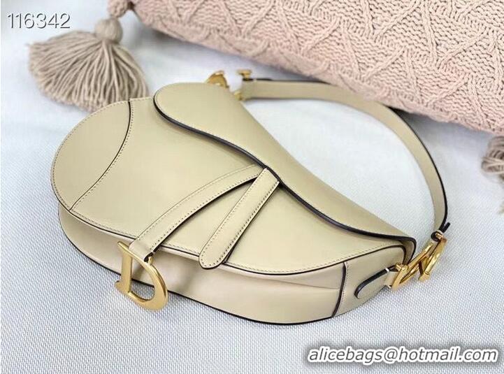 Top Quality Dior SADDLE-TAS VAN KALFSLEER M0446CW Cream