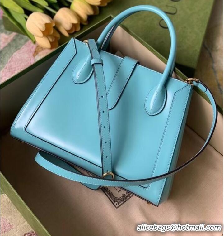 Discount Gucci Jackie 1961 medium tote bag 649016 light blue