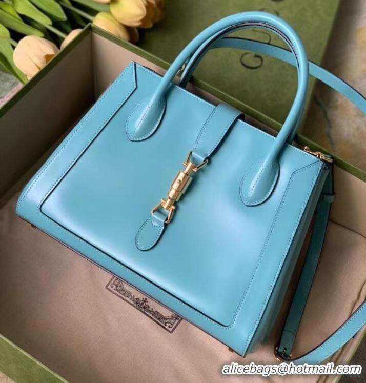 Discount Gucci Jackie 1961 medium tote bag 649016 light blue