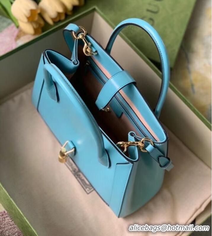 Discount Gucci Jackie 1961 medium tote bag 649016 light blue