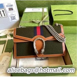 Grade Quality Gucci Dionysus small shoulder bag ‎400249 Dark green