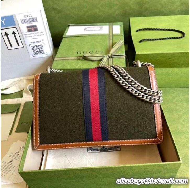 Grade Quality Gucci Dionysus small shoulder bag ‎400249 Dark green