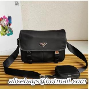 Hot Style Prada Re-Nylon and Saffiano leather shoulder bag 2VD769 black