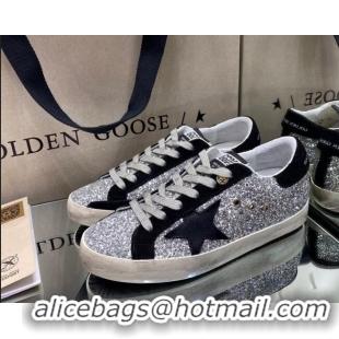 Unique Grade Golden Goose Super-Star Sneakers in Leopard Print Horse Hair with White Star 105052