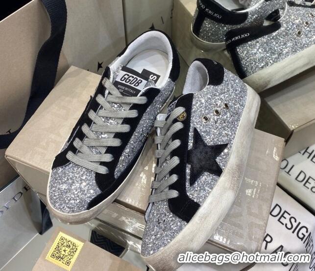 Unique Grade Golden Goose Super-Star Sneakers in Leopard Print Horse Hair with White Star 105052