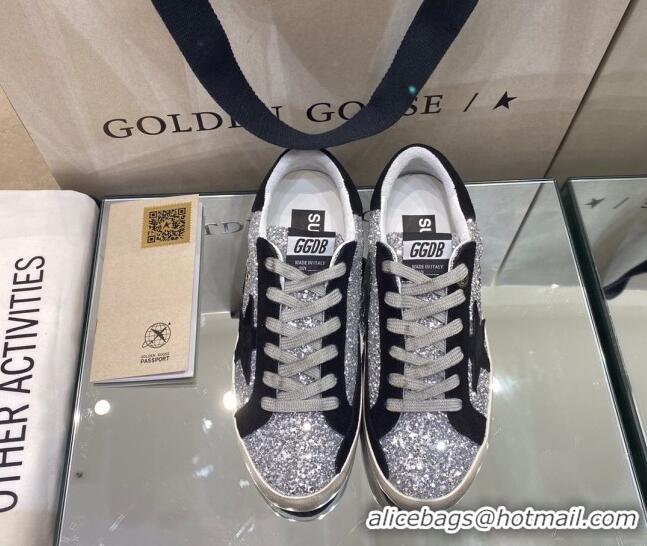 Unique Grade Golden Goose Super-Star Sneakers in Leopard Print Horse Hair with White Star 105052