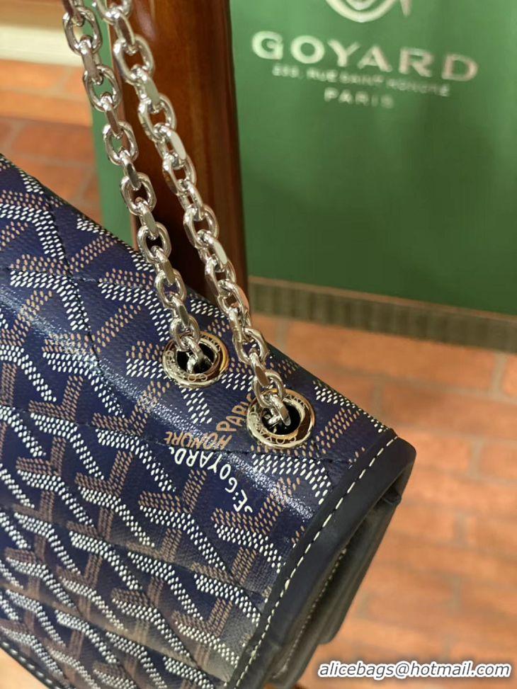 Top Quality Goyard Alexandre Chain Bag 8948 Navy Blue