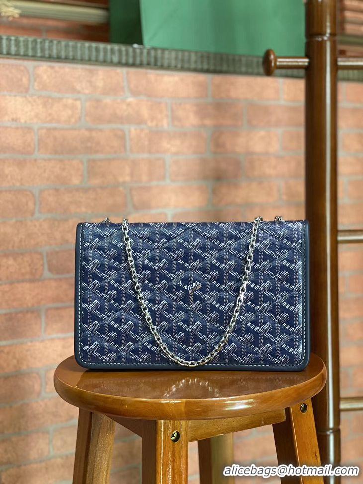 Top Quality Goyard Alexandre Chain Bag 8948 Navy Blue