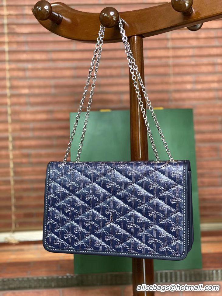 Top Quality Goyard Alexandre Chain Bag 8948 Navy Blue