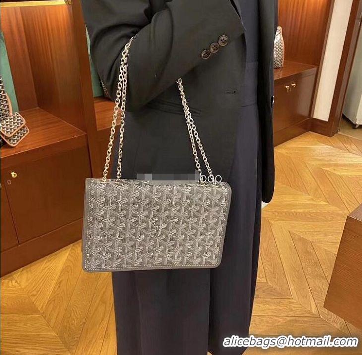 Buy New Cheap Goyard Alexandre Chain Bag 8948 Dark Grey