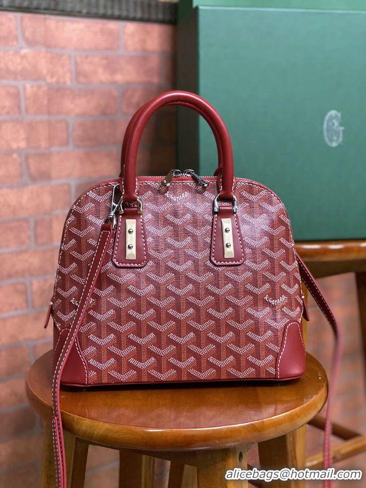 Classic Goyard Vendome Top Handle Bag 2390 Red