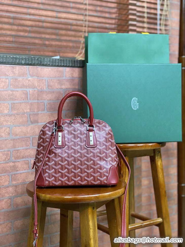 Classic Goyard Vendome Top Handle Bag 2390 Red