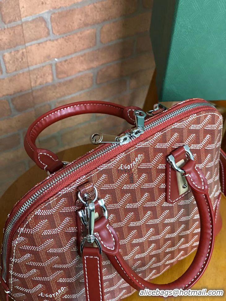 Classic Goyard Vendome Top Handle Bag 2390 Red