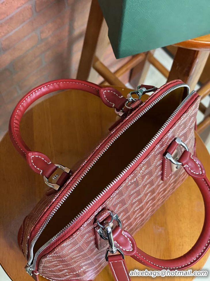 Classic Goyard Vendome Top Handle Bag 2390 Red