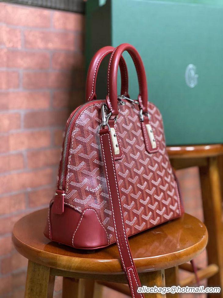 Classic Goyard Vendome Top Handle Bag 2390 Red