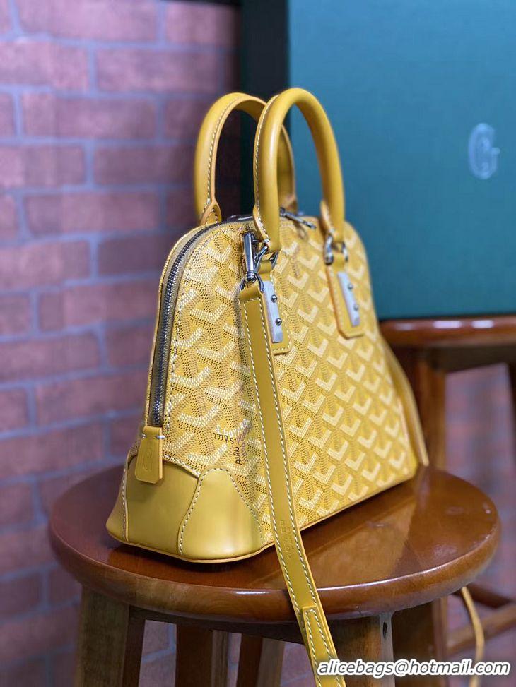 Grade Stylish Goyard Vendome Top Handle Bag 2390 Yellow