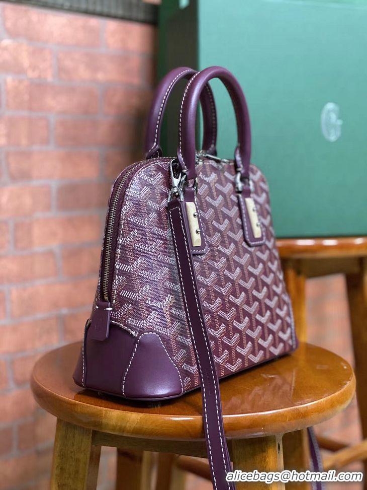 Classic Grade Goyard Vendome Top Handle Bag 2390 Burgundy