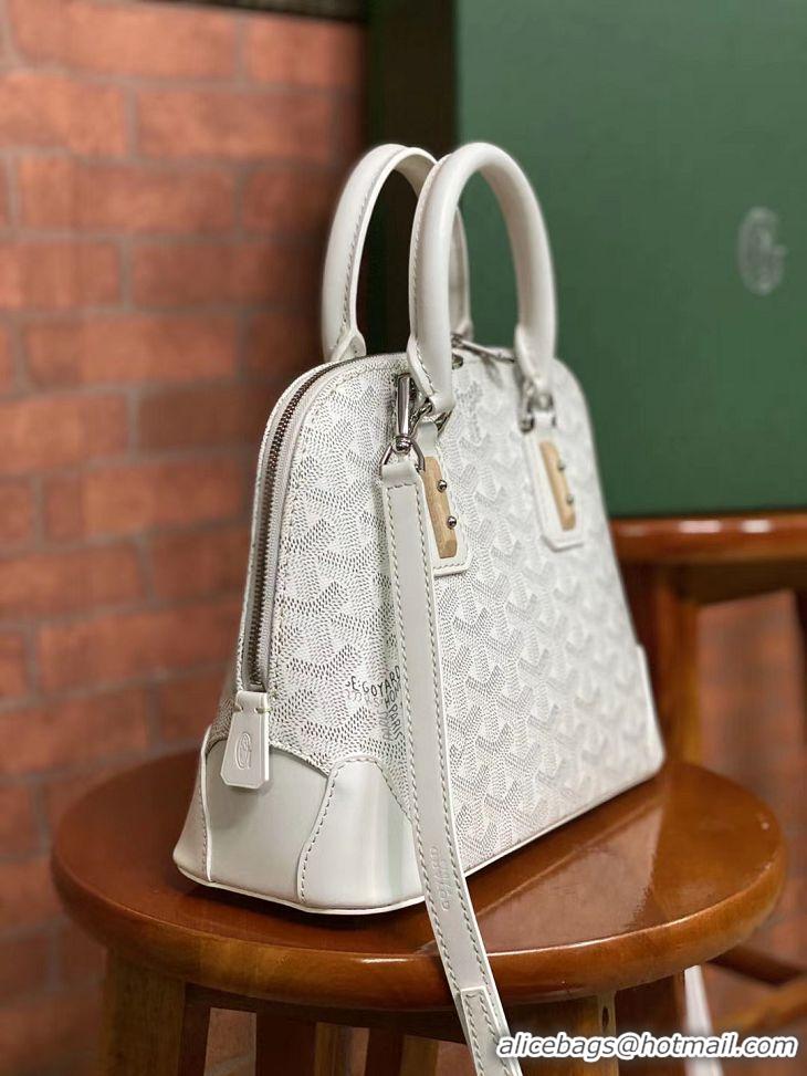 Pretty Style Goyard Vendome Top Handle Bag 2390 White