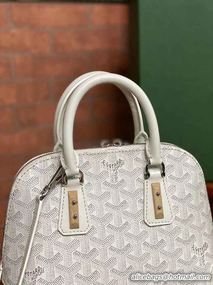 Pretty Style Goyard Vendome Top Handle Bag 2390 White