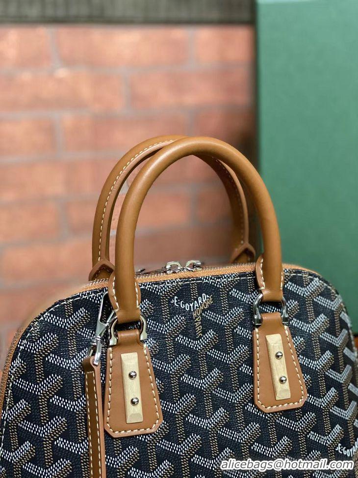 Good Taste Goyard Vendome Top Handle Bag 2390 Black And Tan