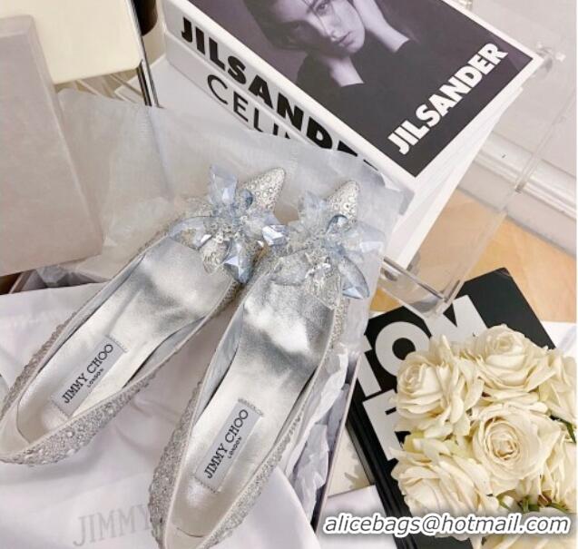 Grade Design Jimmy Choo Crystal Pumps 8.5cm Silver 111678