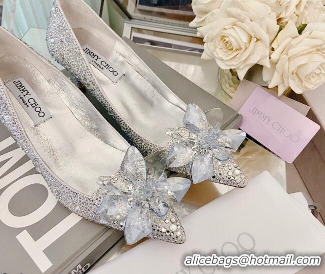 Grade Design Jimmy Choo Crystal Pumps 8.5cm Silver 111678