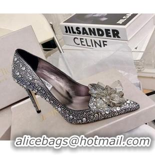 Unique Grade Jimmy Choo Crystal Pumps 10cm Black 111681