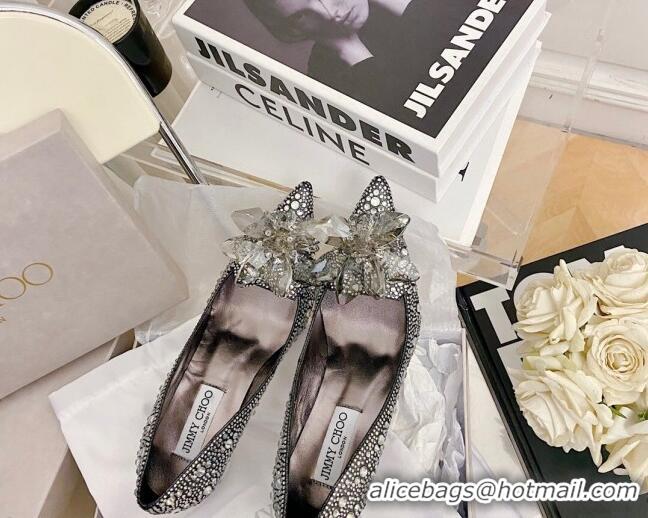 Unique Grade Jimmy Choo Crystal Pumps 10cm Black 111681