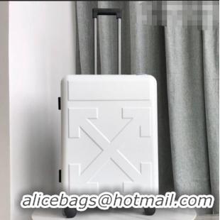 New Fashion Off-White Quote For Travel Luggage 20 inches OF2501 White 2021