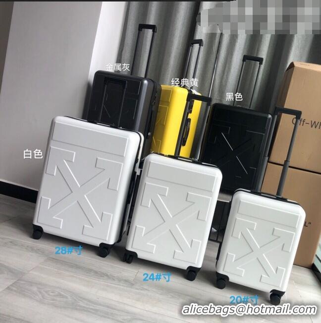 New Fashion Off-White Quote For Travel Luggage 20 inches OF2501 White 2021