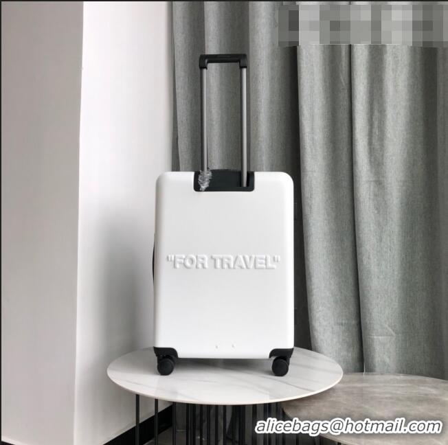 New Fashion Off-White Quote For Travel Luggage 20 inches OF2501 White 2021