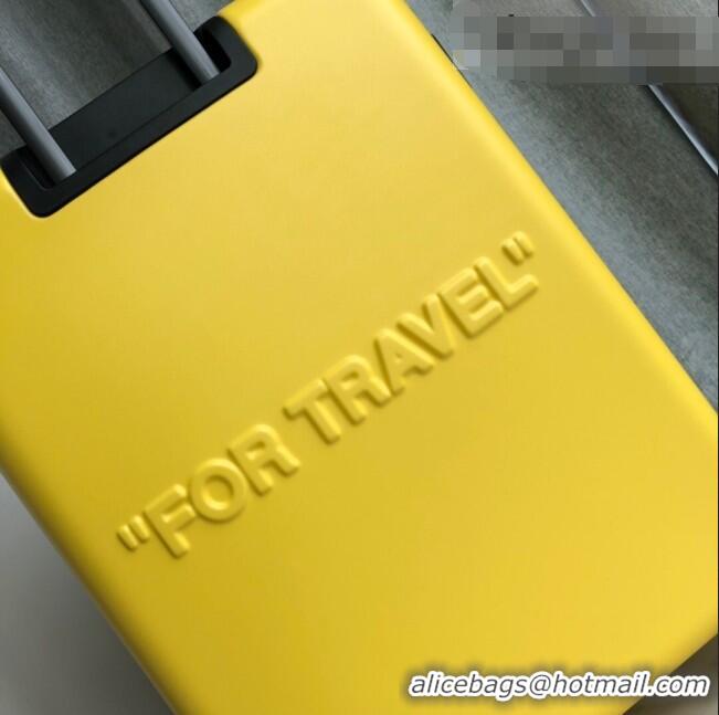 New Cheap Off-White Quote For Travel Luggage 20 inches OF2501 Yellow 2021