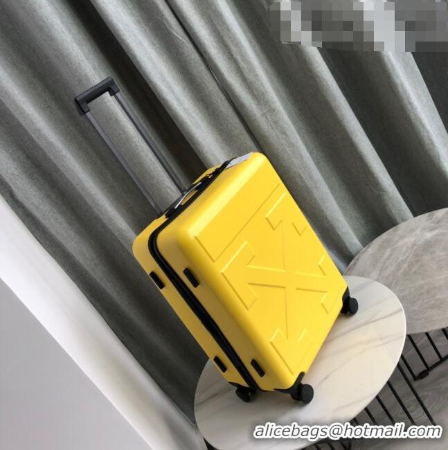 New Cheap Off-White Quote For Travel Luggage 20 inches OF2501 Yellow 2021