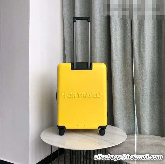 New Cheap Off-White Quote For Travel Luggage 20 inches OF2501 Yellow 2021