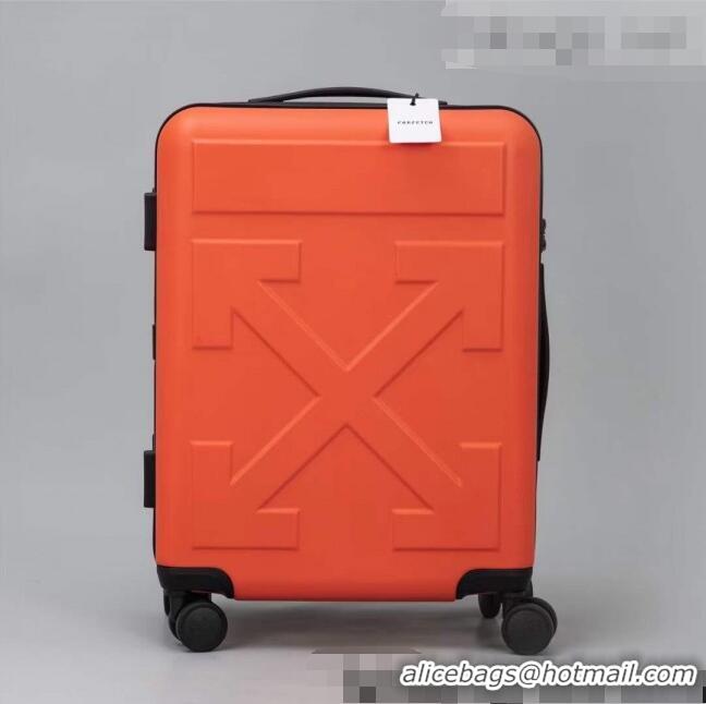 Shop Fashionable Off-White Quote For Travel Luggage 20 inches OF2502 Orange 2021