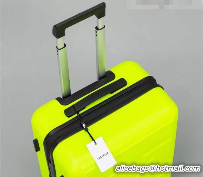 New Product Off-White Quote For Travel Luggage 20 inches OF2502 Neon Green 2021