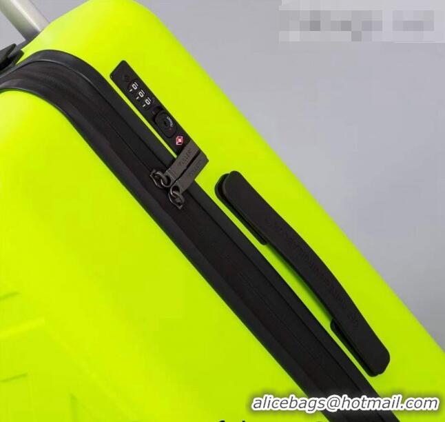 New Product Off-White Quote For Travel Luggage 20 inches OF2502 Neon Green 2021