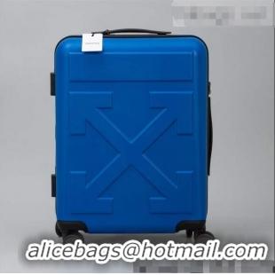 High Quality Off-White Quote For Travel Luggage 20 inches OF2502 Blue 2021