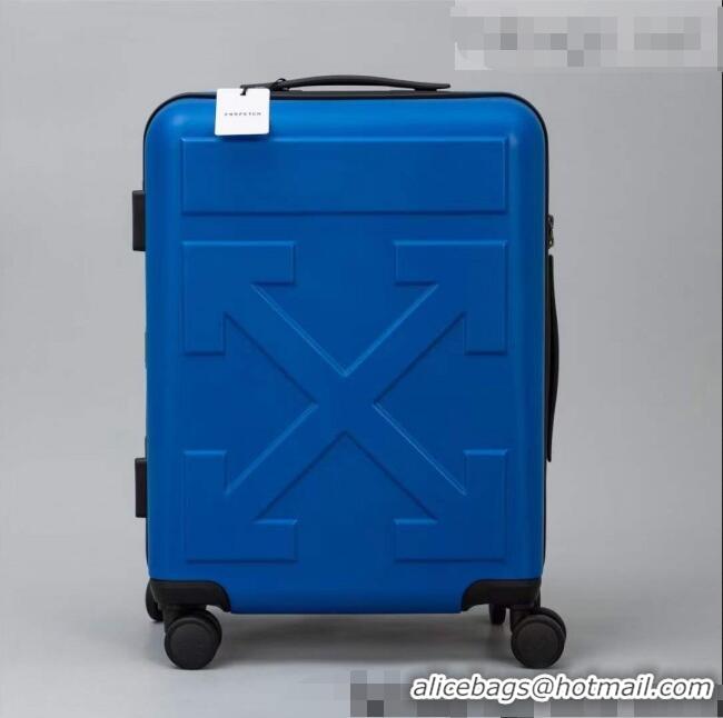 High Quality Off-White Quote For Travel Luggage 20 inches OF2502 Blue 2021