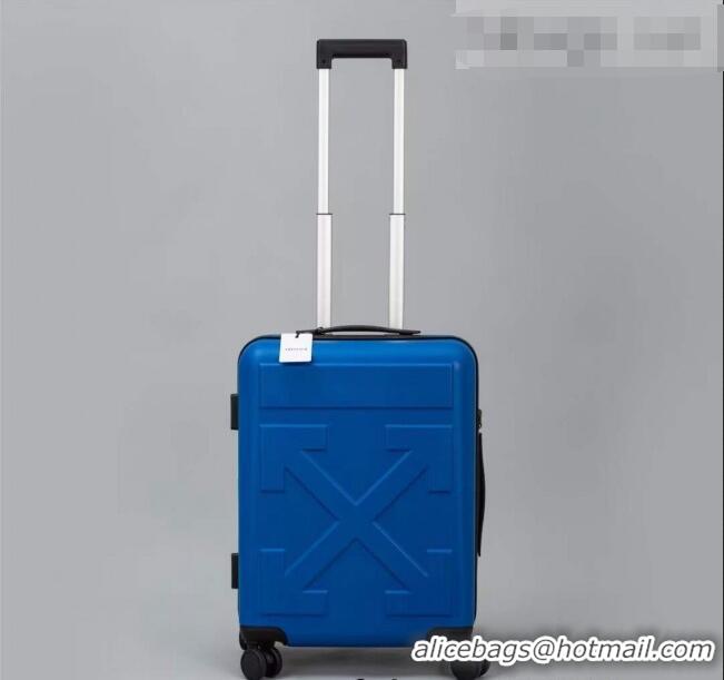 High Quality Off-White Quote For Travel Luggage 20 inches OF2502 Blue 2021